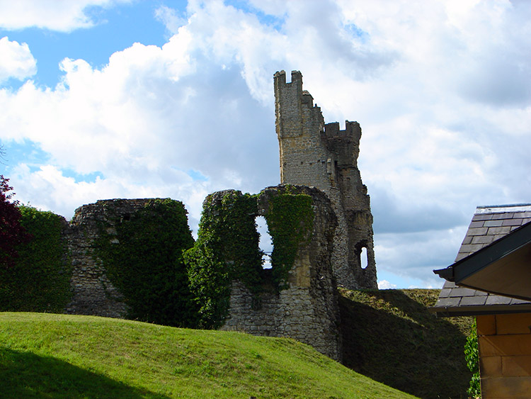 A defiant tower of Helmsley Castle