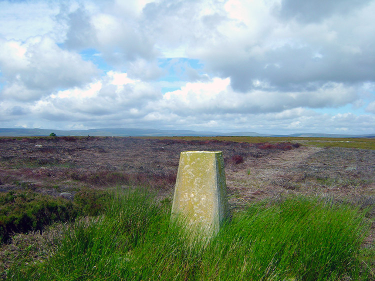Trig point on Kettlestang Hill