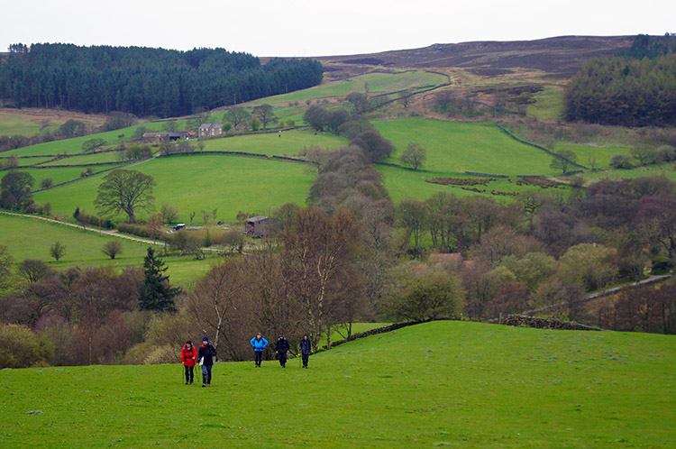 Climbing from Raisdale to Cold Moor