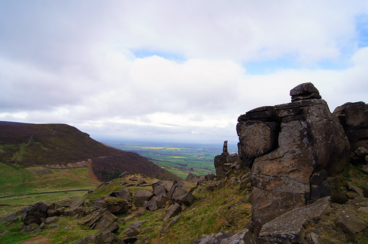 Looking to Cringle Moor from Wain Stones