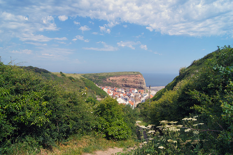 Looking back to Staithes