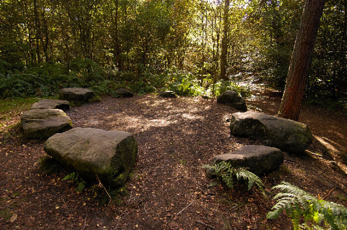 Stone circle on Alderley Edge