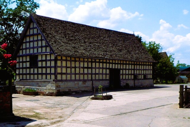 15th century barn at Manor Farm, Frampton on Severn