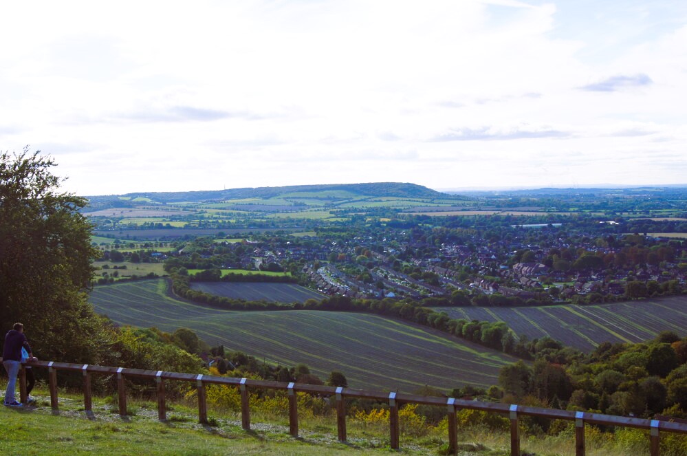 View of Princes Risborough from Whiteleaf Hill