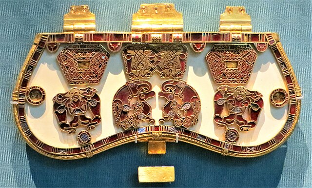Purse lid from the Sutton Hoo ship burial