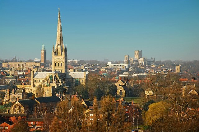 City skyline from Norwich Viewing Point