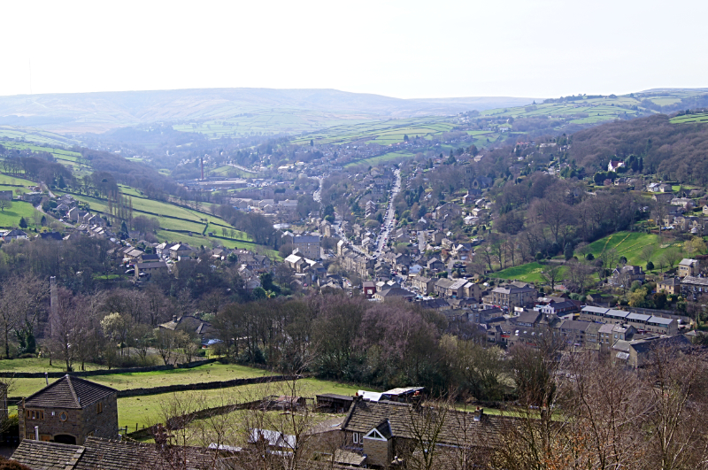 View of Holmfirth from New Gate
