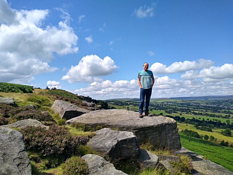 View from Ilkley Moor to Wharfedale