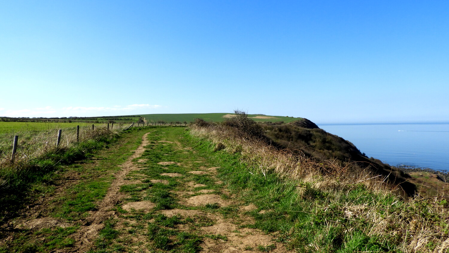 Yorkshire coast footpath