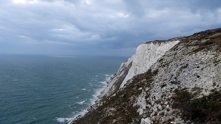 White cliffs of Tennyson Down