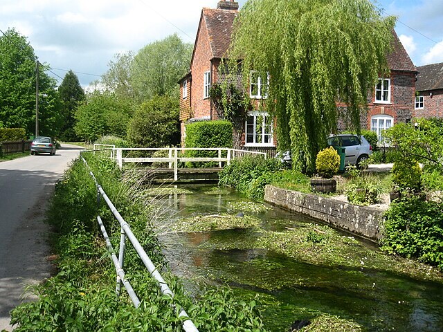 River Lambourn in Eastbury