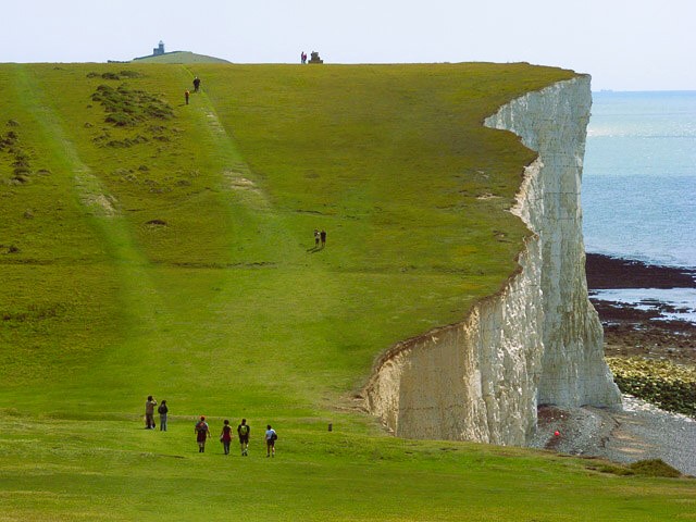 Roller coasting along the top of Seven Sisters