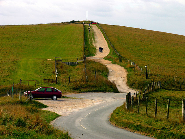 Gallows Hill and the car parking area