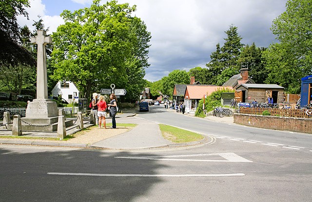 Burley village centre