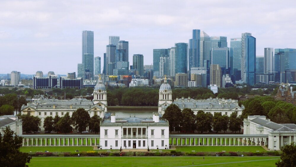 National Maritime Museum and Canary Wharf