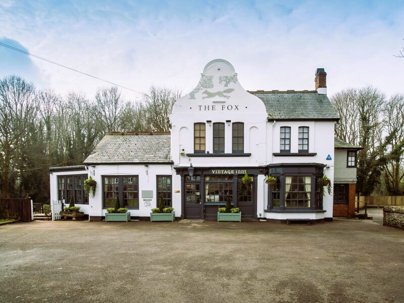 The Fox Country Pub beside Coulsdon Common