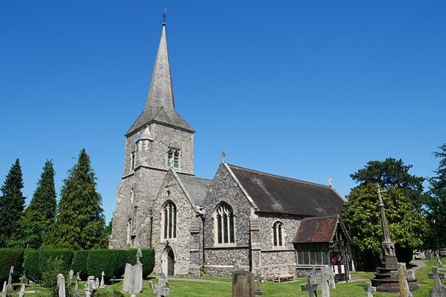 The medieval Church of Saint Nicholas, Chislehurst