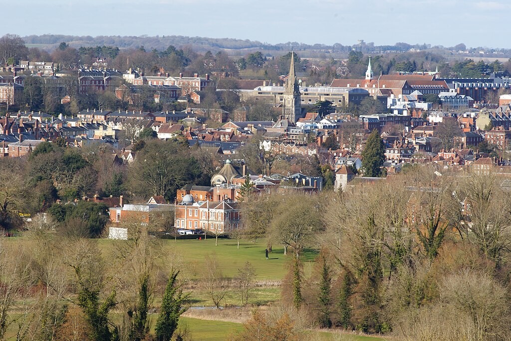 View of Winchester from St Catherine's Hill