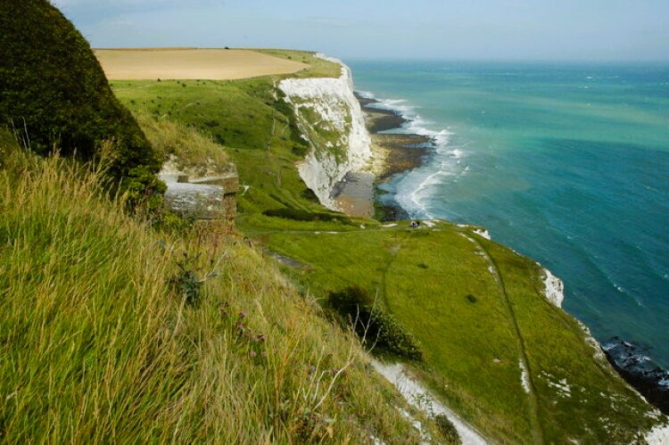 The path along the top of the White Cliffs of Dover