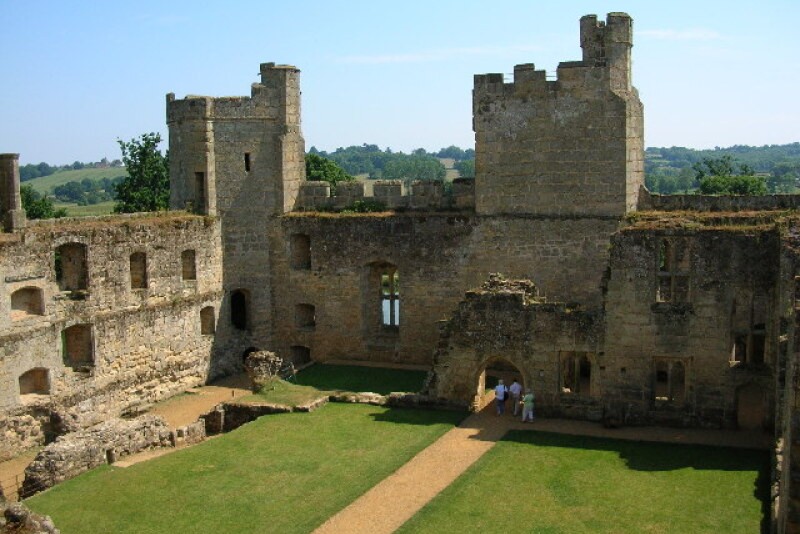 Within Bodiam Castle