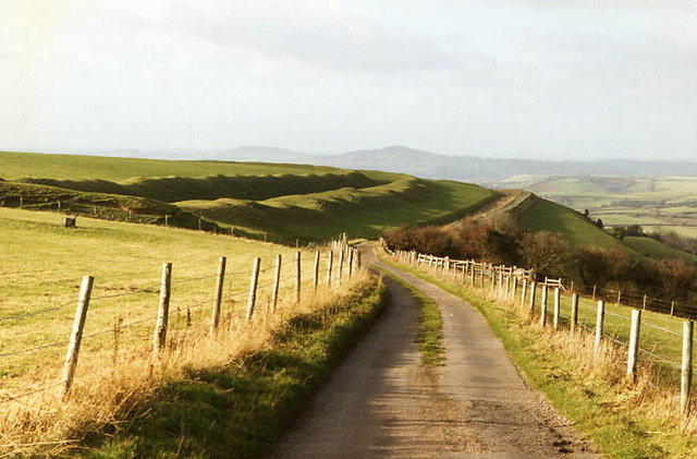 Approaching Eggardon Hill