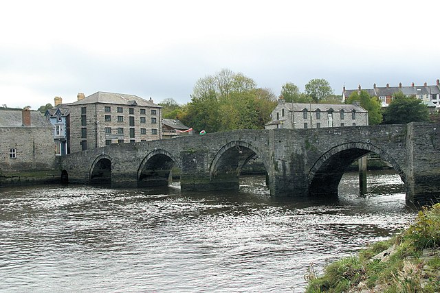 Cardigan Bridge and Afon Teifi