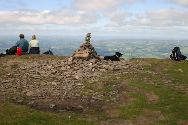 The summit of Twmpa