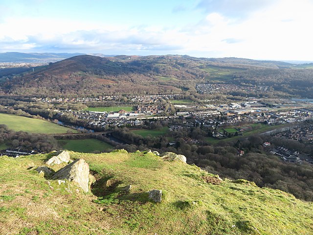 The view to Taff's Well from Garth Hill