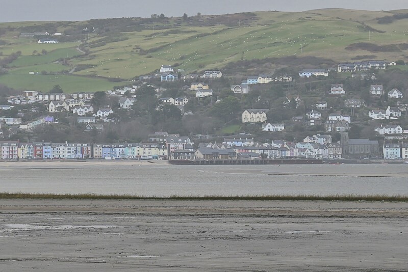View across the Dyfi Estuary to Aberdyfi