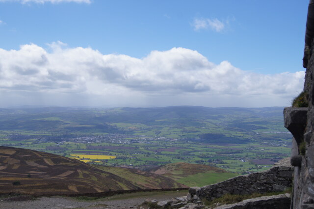 View to Vale of Clwyd from Moel Famau