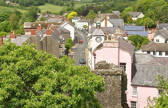 The rooftops of Laugharne