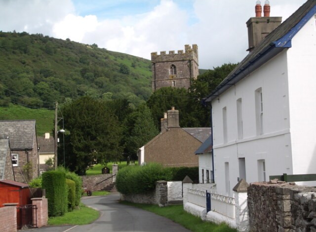 The village of Cwmdu