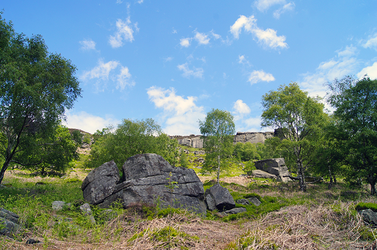 A final look back to Curbar Edge