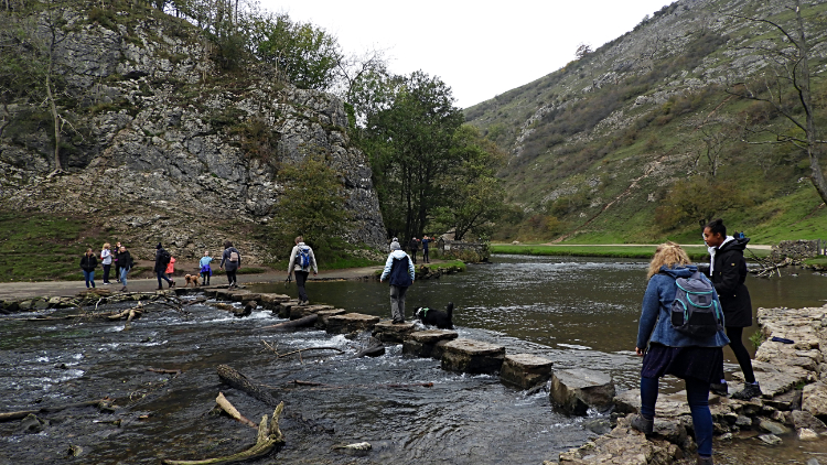 The famous Dove Dale Stepping Stones