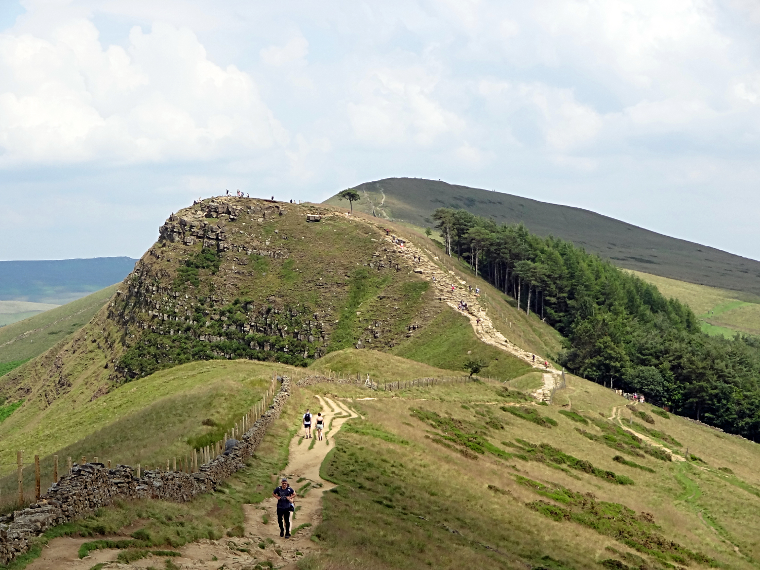 Looking back from Hollins Cross to Backtor