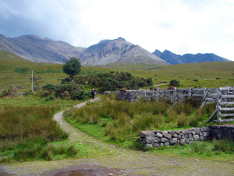 Looking back to the Cuillins from Glenbrittle