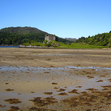 Castle Tioram at low water