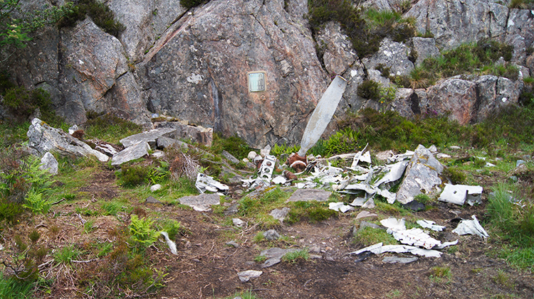 Debris from the USAAF Liberator