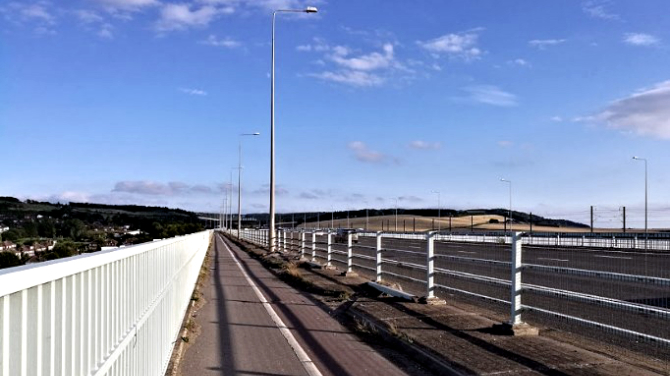 Crossing the Medway Bridge