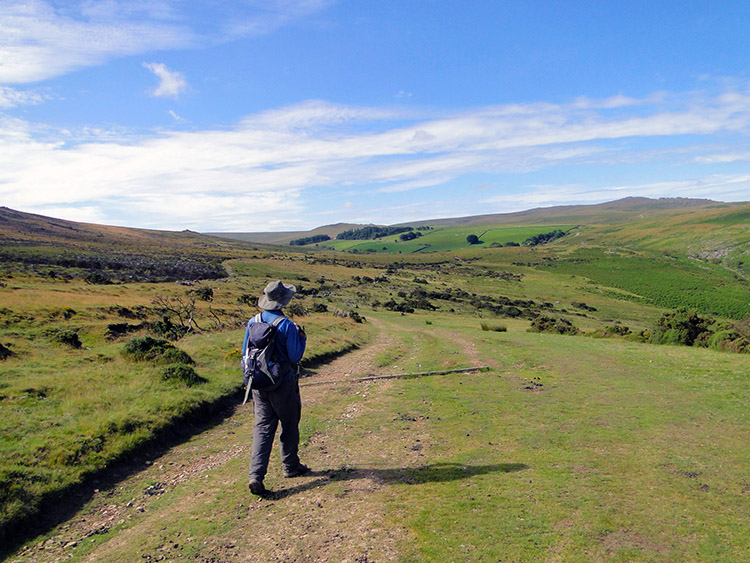 Walking onto Dartmoor at Watchet Hill