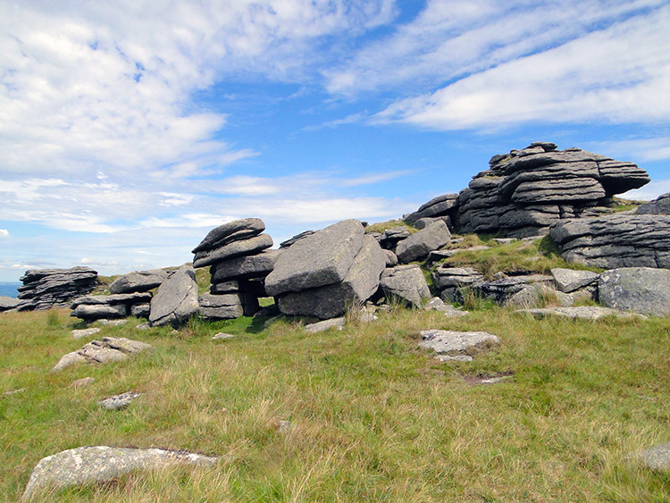 Scattered rocks on Yes Tor
