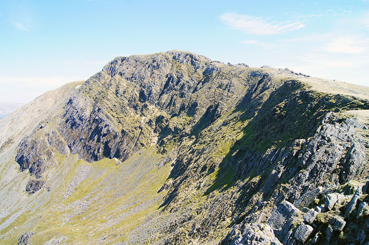 The north face of Penygadair