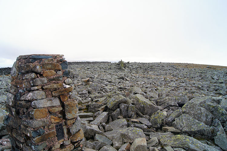The rocky summit of Foel-fras
