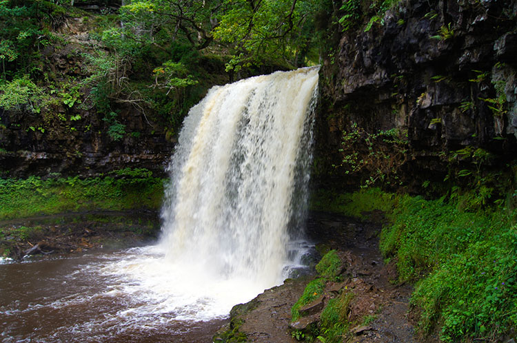 Looking back to the path behind Sgwd yr Eira