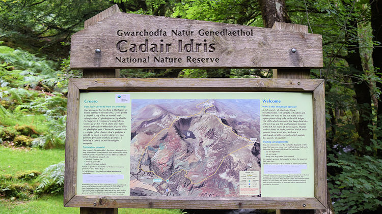 Information board showing the challenge ahead