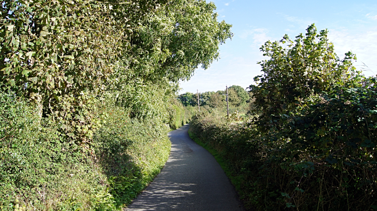Road leading away from Lligwy Bay