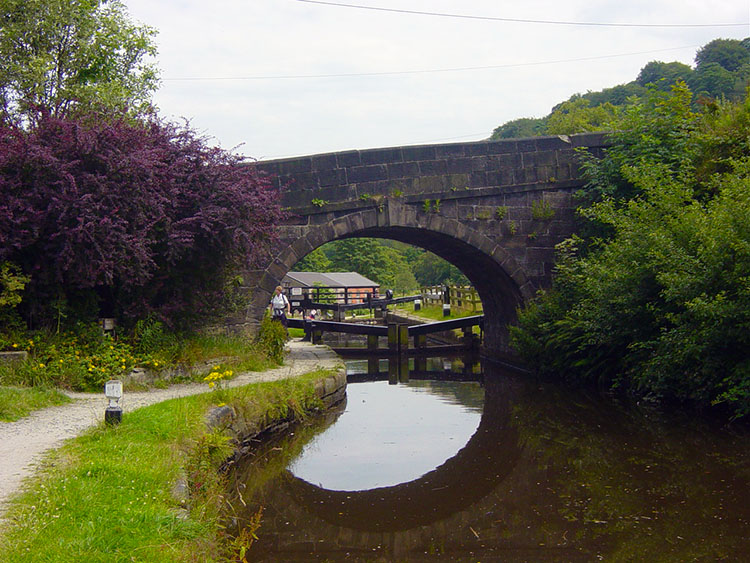 Old bridge over the Rochdale Canal