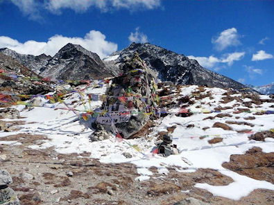 Scott Fisher's memorial who died 9 May 1996 on Everest